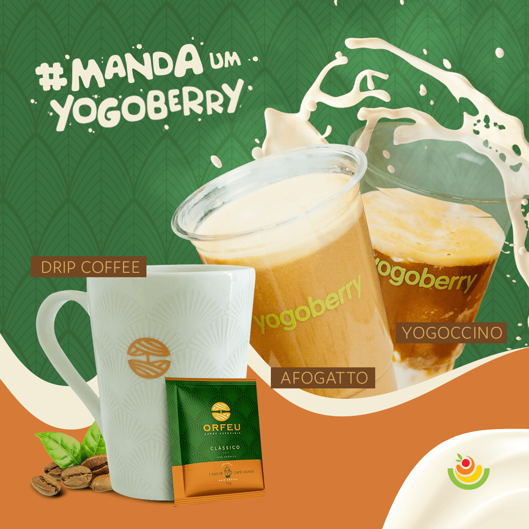 Yogoberry café affogato e Yogoccino